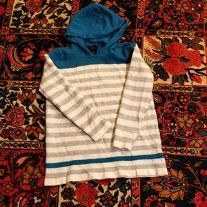 Calvin Klein striped hooded sweater